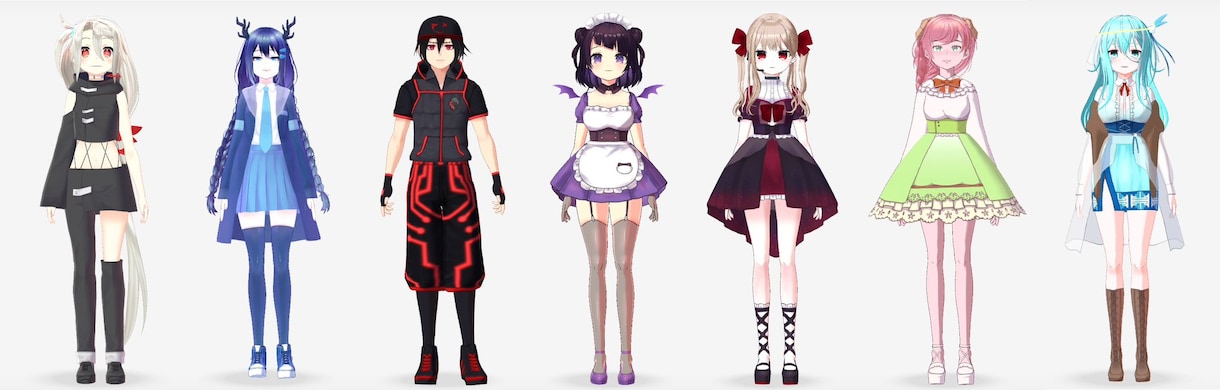 VRoid+Blenderで2D再現3D作ります 編集データお渡し無料 VRC、MMDセットアップもできます イメージ7