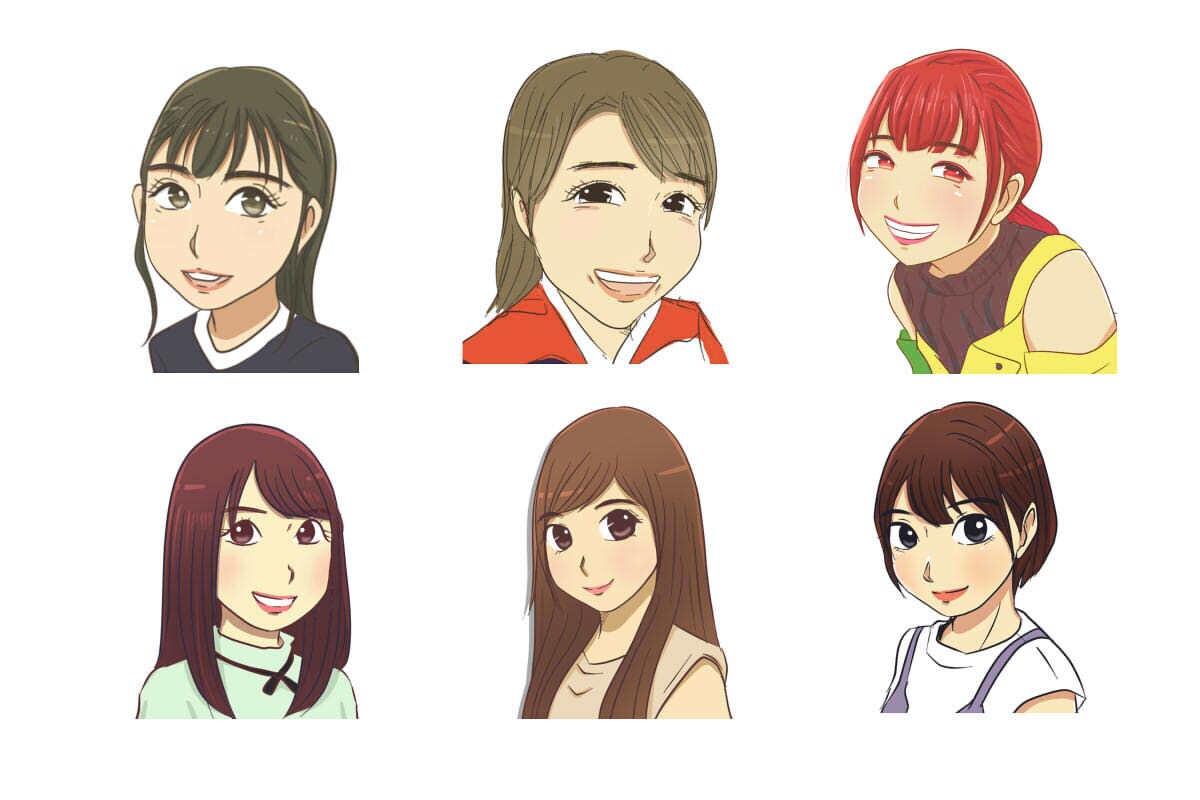 似顔絵（少しまんがっぽい）、イラスト描きます お写真からサンプルのようなイラストを描きます。 イメージ5