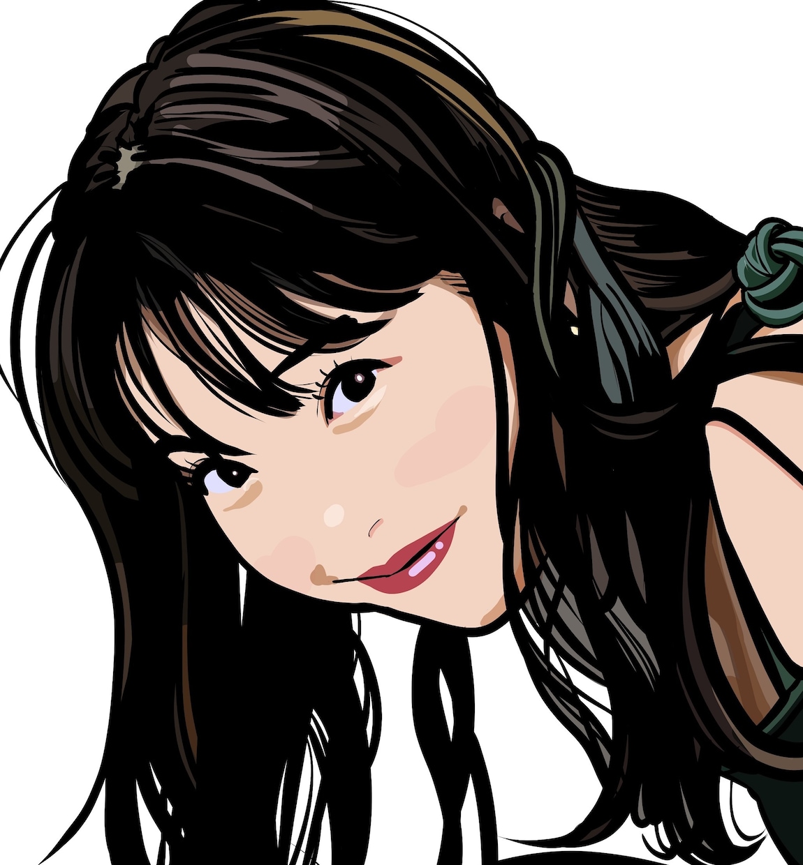 セル画風の彩色で似顔絵描きます くっきりした輪郭と色で小さなアイコンでも視認性バッチリ。 イメージ4