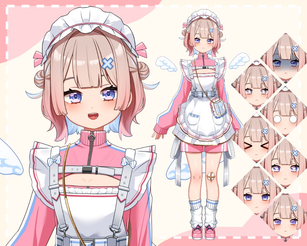 高可動域！Vtuberモデルを制作いたします フルデザイン+Live2Dモデリング込みの一括制作OK✨️ イメージ4