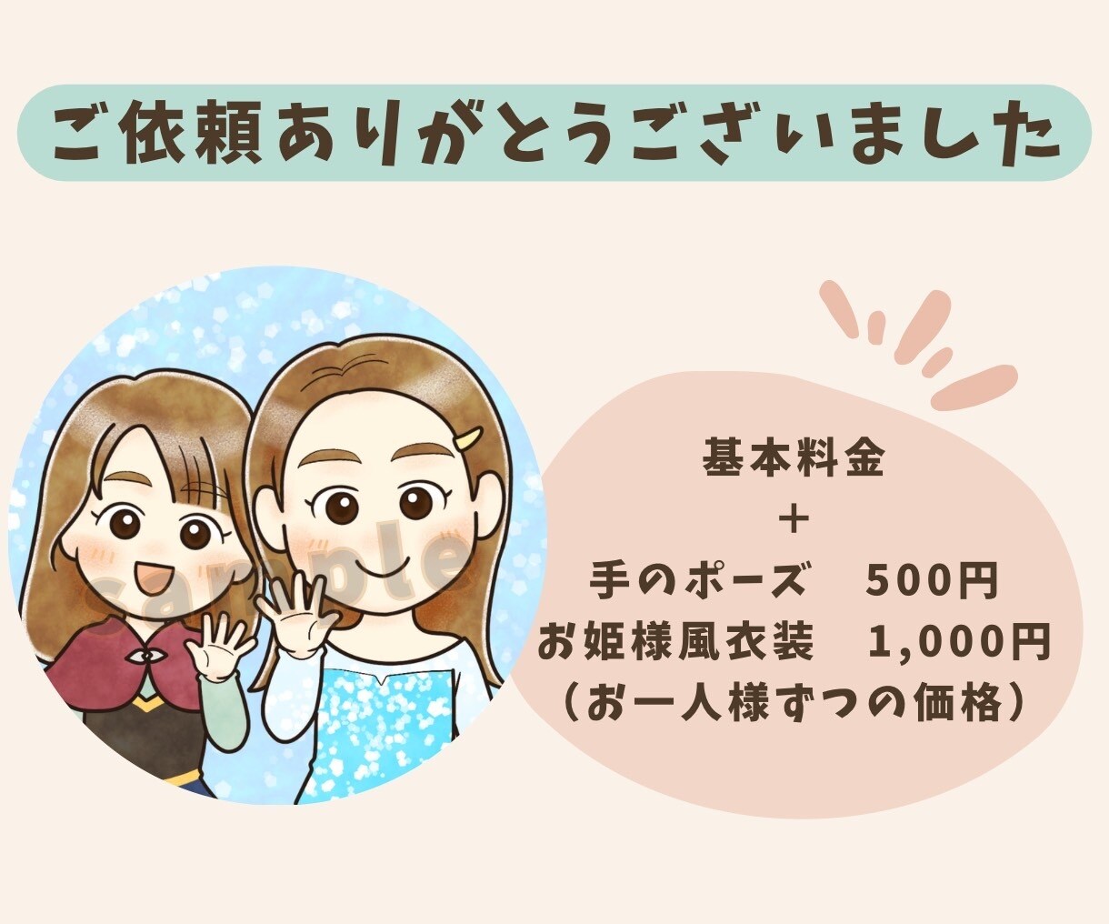 表情可愛い♡シンプルゆるかわアイコン描きます 簡単注文！テンプレートで安心！お気軽にあなただけのアイコン♡ イメージ6