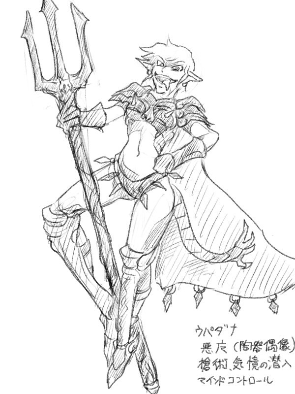 ゲーム・漫画向けのキャラクター原案を考えます 設定やアイデアをオリジナルのラフ画にします イメージ8