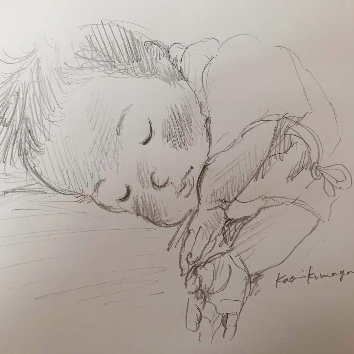 大切な方の優しい笑顔を鉛筆スケッチ致します お写真を優しい雰囲気のある作風にスケッチします。 イメージ10