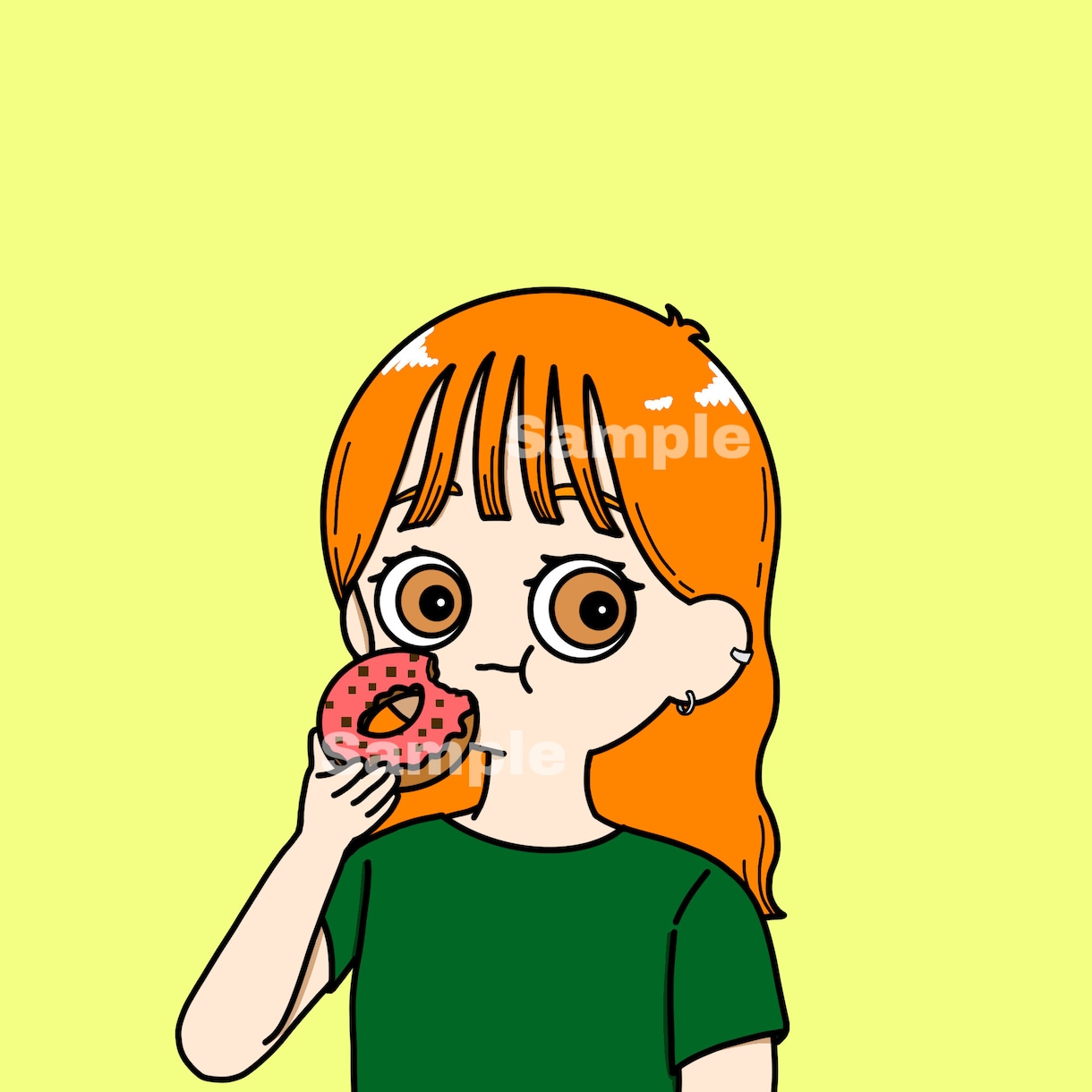 ゆるポップな似顔絵でSNSアイコンをお作りします 写真から、あなたらしい「みなたま風」イラストに イメージ2