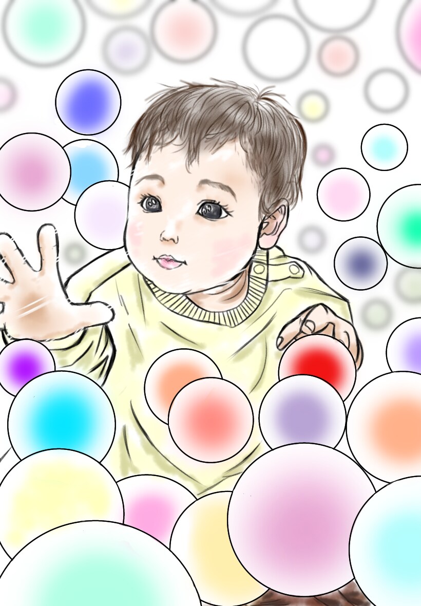 お子さんのかわいいアイコン描きます お子さんの今を、イラストにしてみませんか？ イメージ1