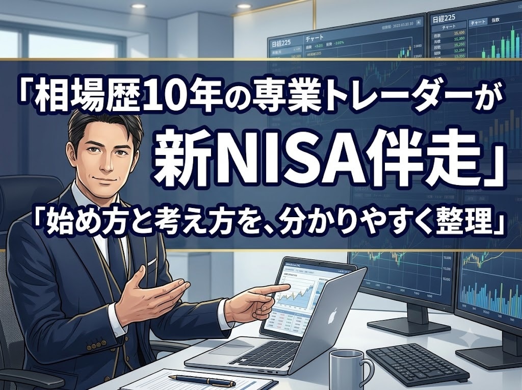 相場歴10年の専業トレーダーが新NISA伴走します 新NISAの始め方と考え方を、相場歴10年が分かりやすく整理 イメージ1