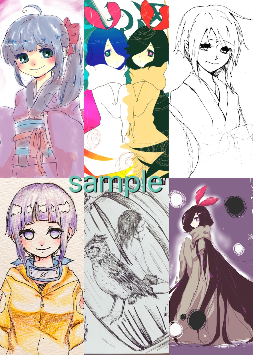 アイコン用等、用途に合わせイラスト描きます 好きなキャラ、オリジナルキャラ、似顔絵等ご要望お伺いします イメージ10