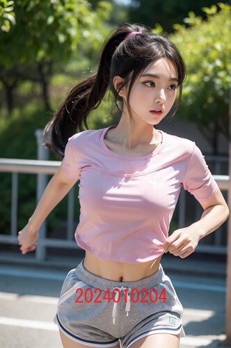 AIで作成したジョギングする女子高生の写真販売ます 実写では撮影が難しい、ジョギングする女子高生のAI写真販売 イメージ4