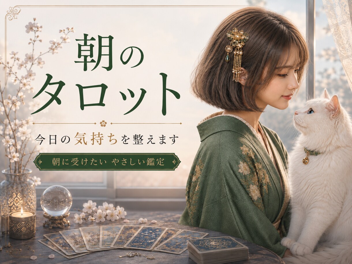 朝のタロット✨今日を頑張れる占いします 朝のモヤモヤを吐き出して元気に1日スタート♡早朝占い イメージ1