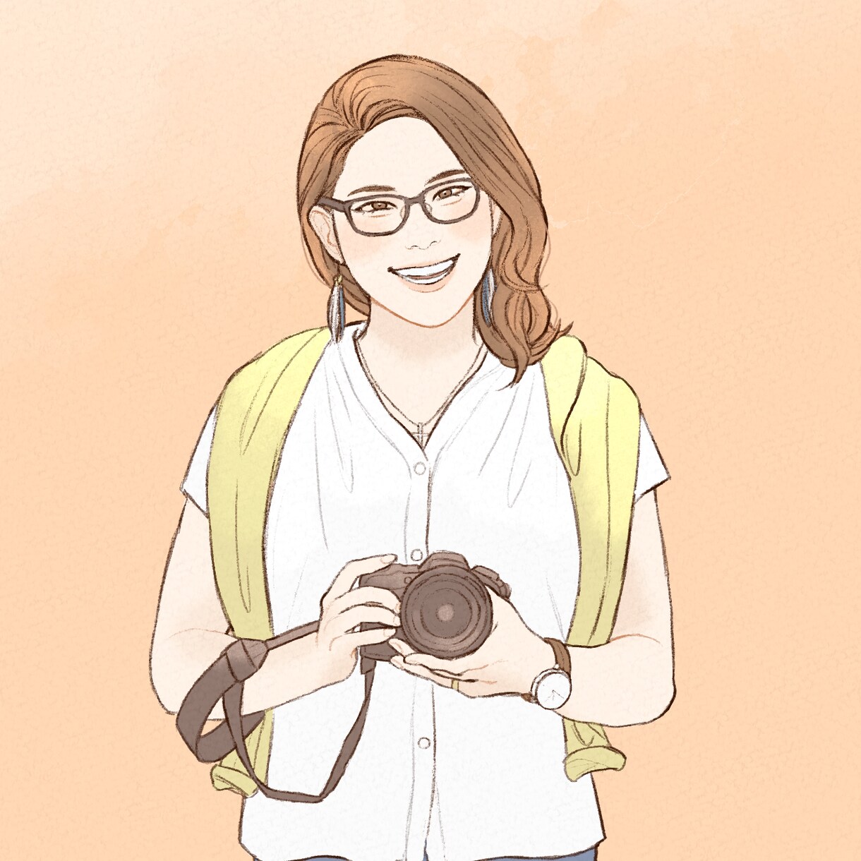 やわらかいタッチのあたたかな似顔絵お描きします 世界にひとつだけの優しくて心温まる一枚 イメージ7