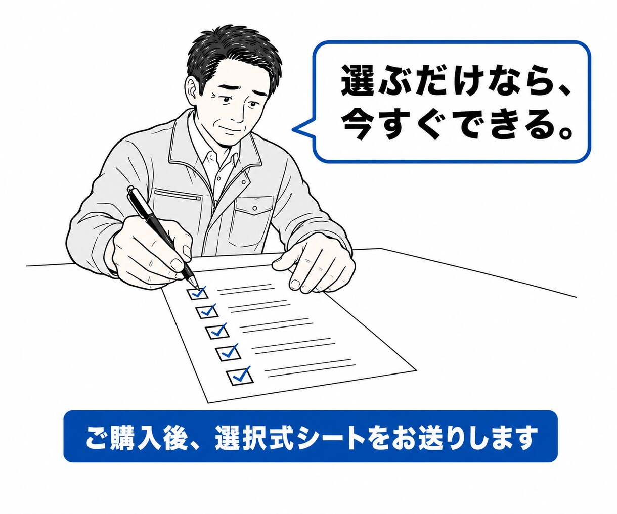 どの業務をAIで自動化できるか診断します 打合せ不要｜選択式シートに回答するだけ｜設計書を納品 イメージ5