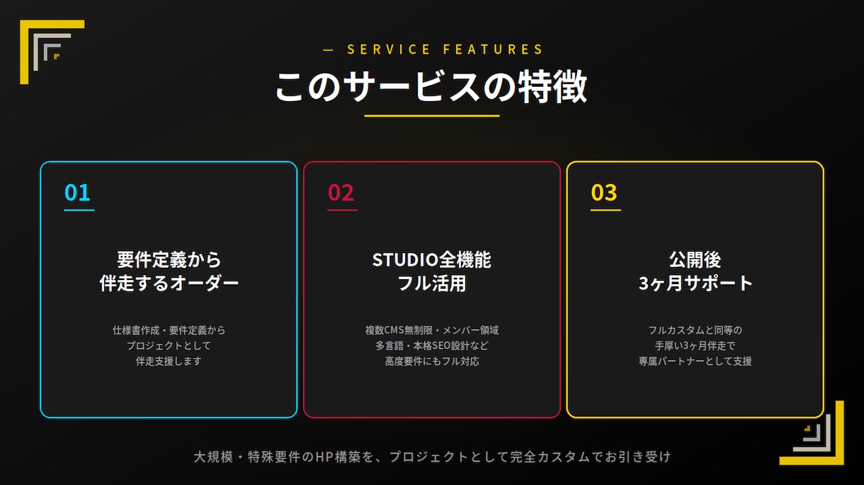 フルオーダー｜大規模・特殊要件のHP制作します ¥500,000〜｜11P以上など大規模なホームページ要相談 イメージ2