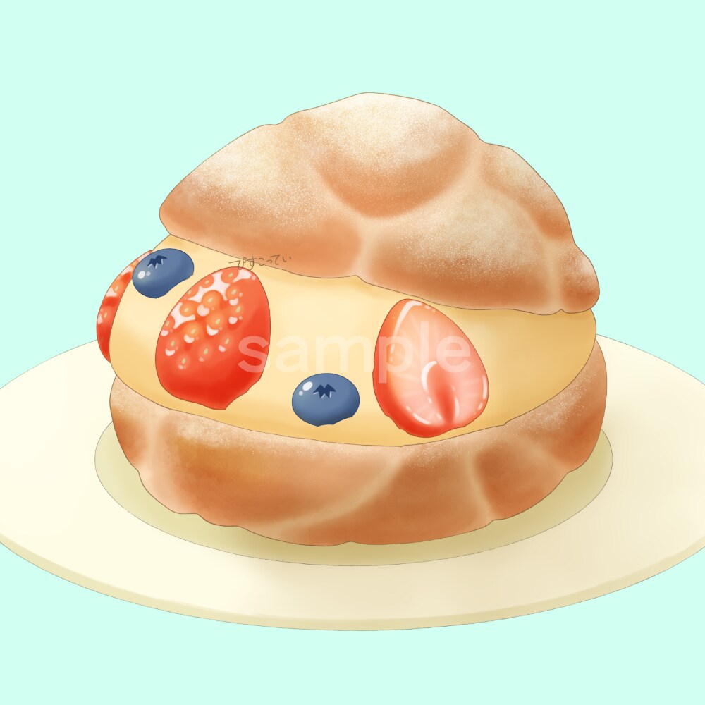 5種類セット！食べ物イラスト描きます お店のメニューに使える！可愛い食べ物イラスト！ イメージ3