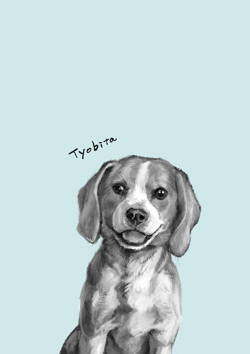 あなたのペットをモノクロ似顔絵でお描きします 待ち受けやSNSアイコンで、ペットの姿を残したい方に イメージ2