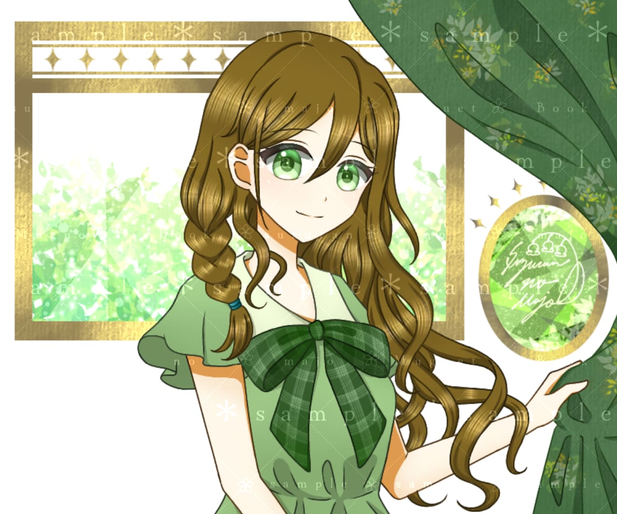 宝石みたいにきらきら煌めく可愛いイラストを描きます 立ち絵、一枚絵、アイコンを作成いたします イメージ1
