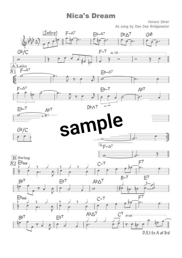 リードシート譜面作成します 現場で喜ばれる読みやすい譜面作成をお手伝いします イメージ3