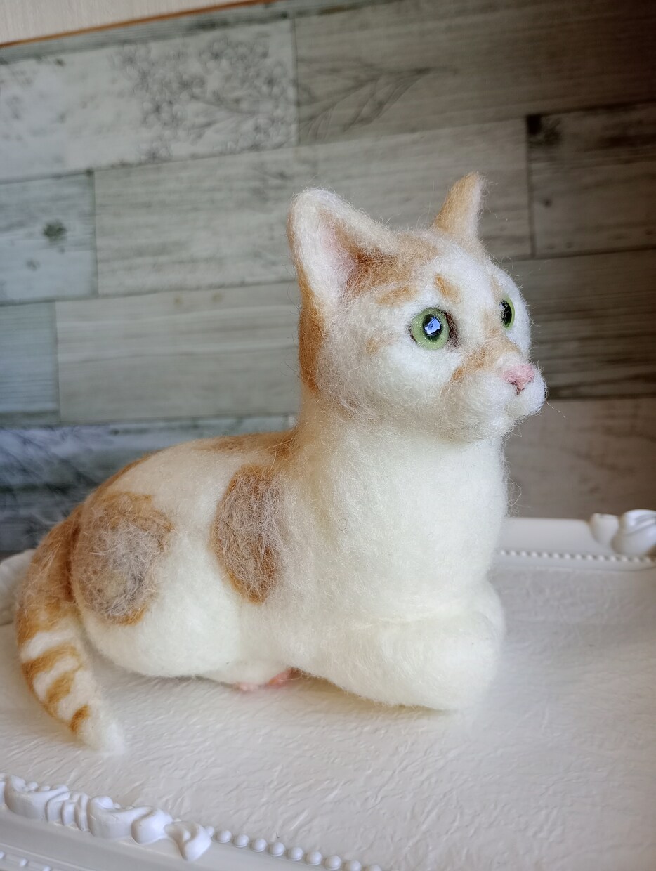 羊毛やフェルトで手乗りサイズのペット置物を作ります ペットロスを癒す！猫や犬、うさぎ、ハムスター、リス、うちのコ イメージ1