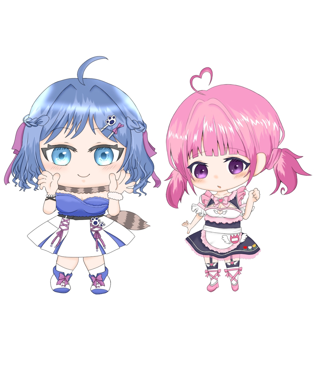 配信向けのミニキャラ描きます 丁寧に、迅速に、対応させていただきます。 イメージ1
