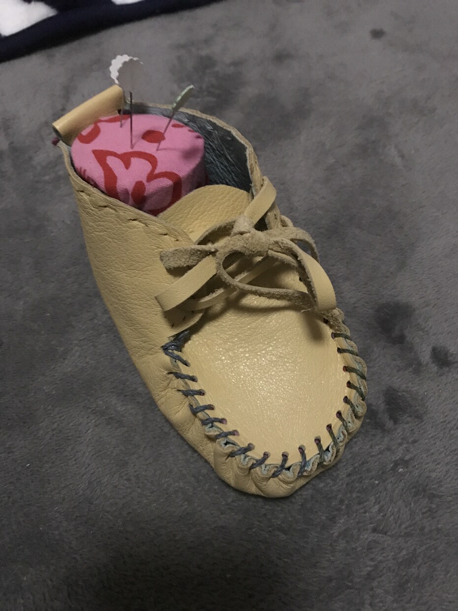 お子様用オリジナル本格レザーモカシンを作製します 世界に１つのオリジナル本格レザーモカシン イメージ1