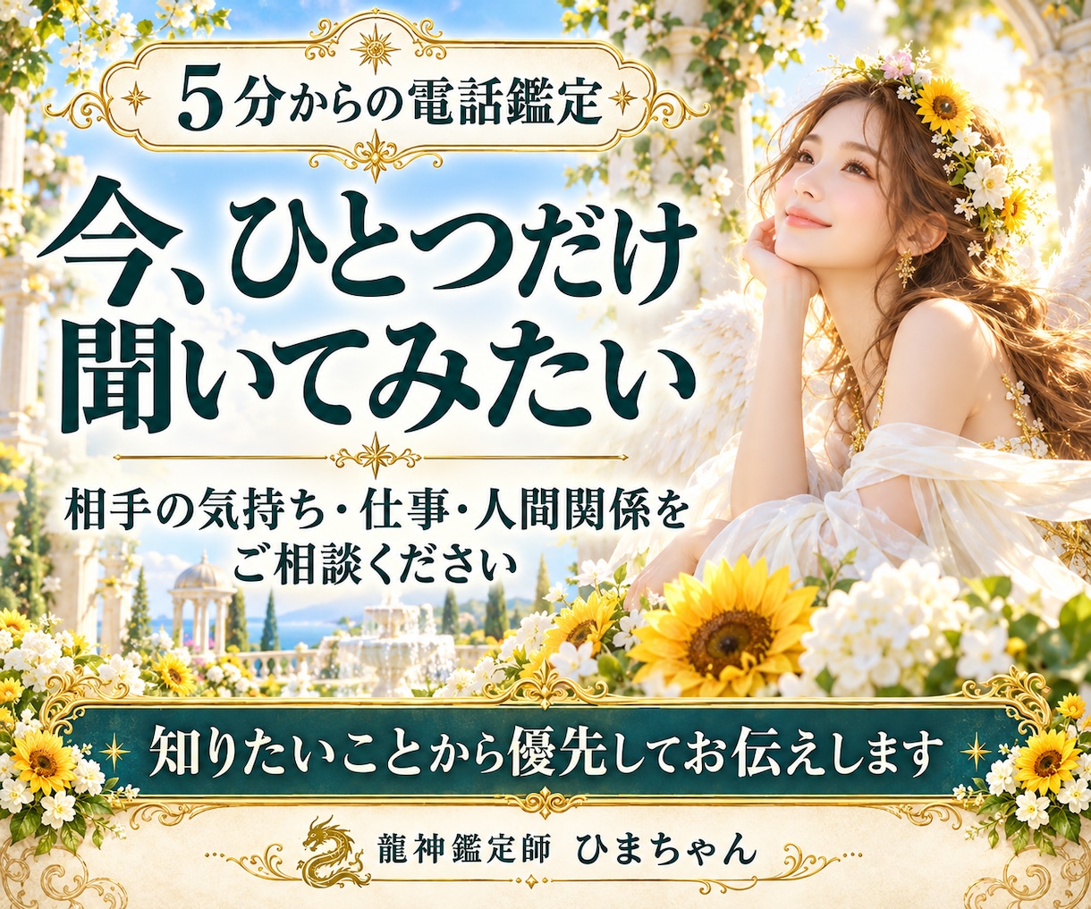 ５分から質問ひとつを霊視で丁寧に鑑定します 相手の気持ち・連絡・仕事の迷いに、知りたい答えから伝えます イメージ1