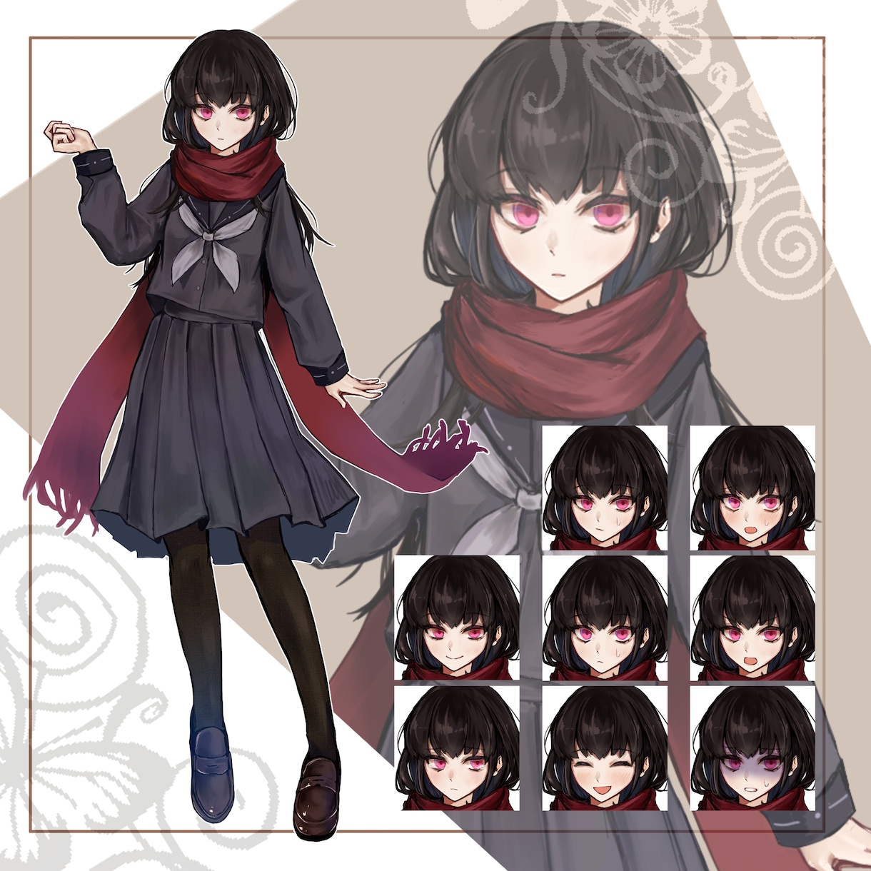 キャラクター立ち絵制作いたします TRPG・ゲーム・動画等に♪　表情差分も制作いたします！ イメージ4
