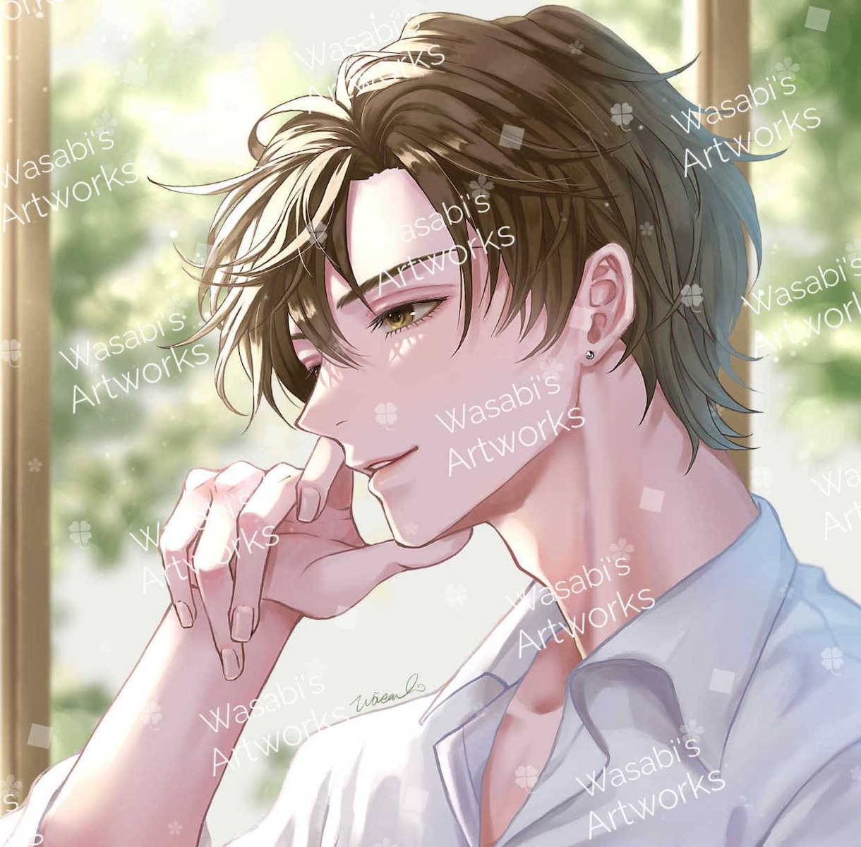 光と厚塗りで印象に残る一枚絵を描きます 透明感のある塗りで男女とも魅力的に描きます イメージ7