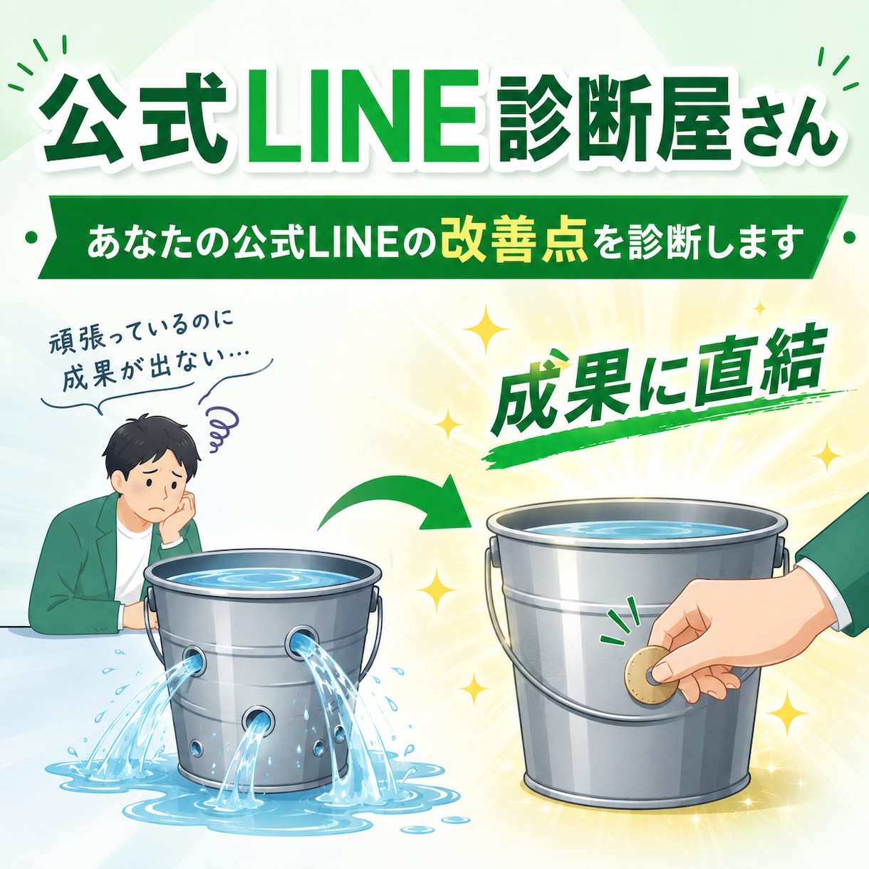 成果に直結！あなたの公式LINEを診断します そのLINE機会損失していませんか？改善ポイントを診断します イメージ1