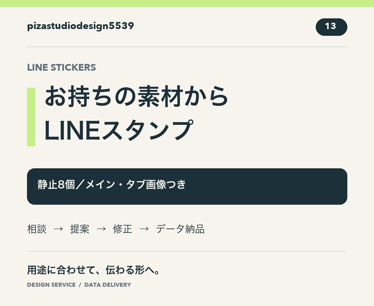 お手持ちの素材でLINEスタンプ8個を作ります イラストや写真を日常のスタンプに イメージ1