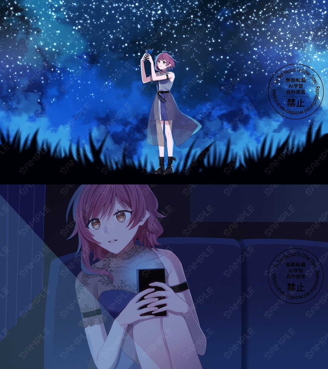歌ってみた動画・オリジナル曲イラスト制作します 格安であなただけのMVイラストをご提供！ イメージ7