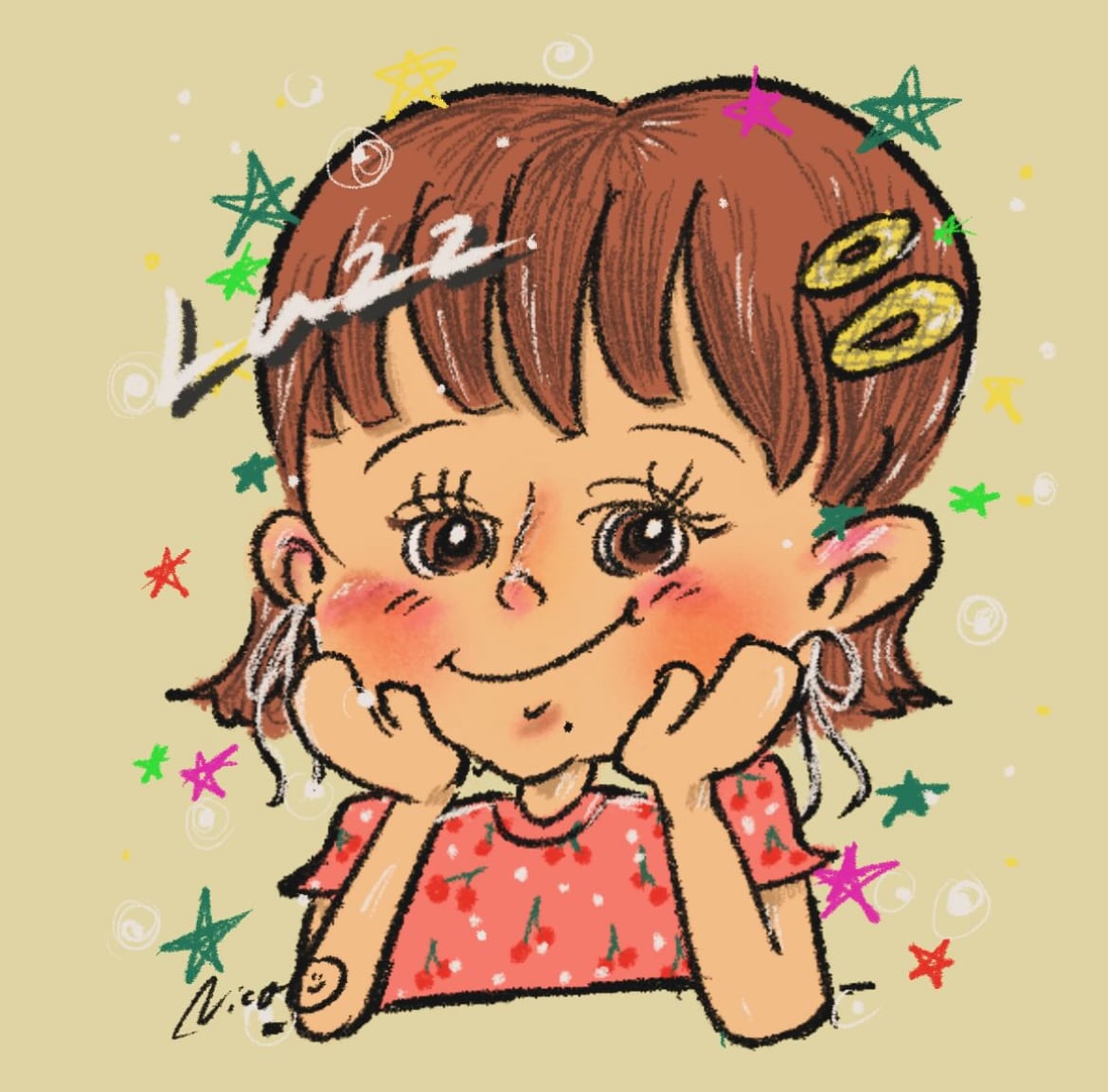 やさしくて温かいイラスト描きます 見ているだけでちょっと心がやわらぐ“やさしい世界観” イメージ1