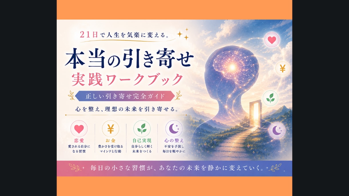 願望成就。正しい引き寄せ21日間メソッド提供します 約6000文字の大容量引き寄せメソッド配布します。 イメージ2