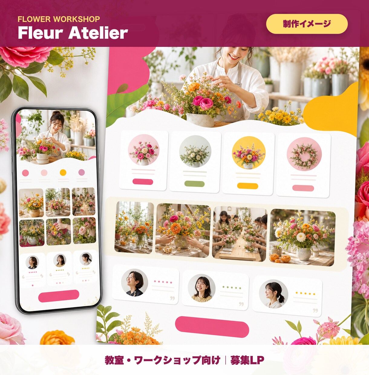 女性向けLPを15,000円で制作します 相談無料｜構成・スマホ・予約導線まで対応 イメージ10