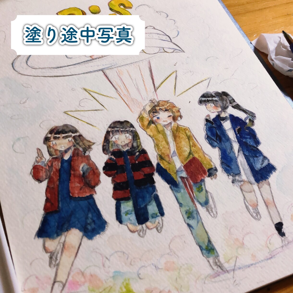 SNSアイコンイラスト アナログでお描きします 透明水彩で鮮やかで温かみを感じられるあなただけのアイコンを！ イメージ4