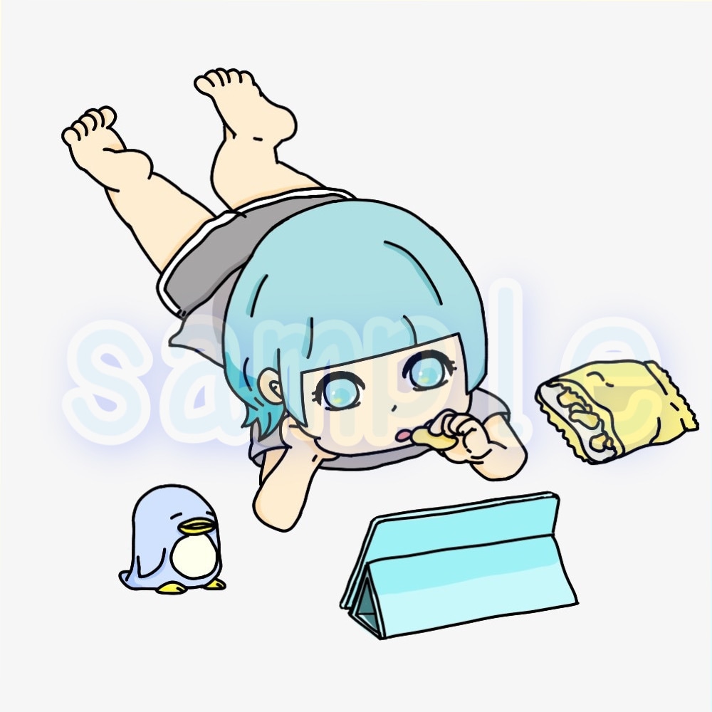 2等身イラスト描きます 可愛いゆるかわな感じで描きます♡ イメージ3
