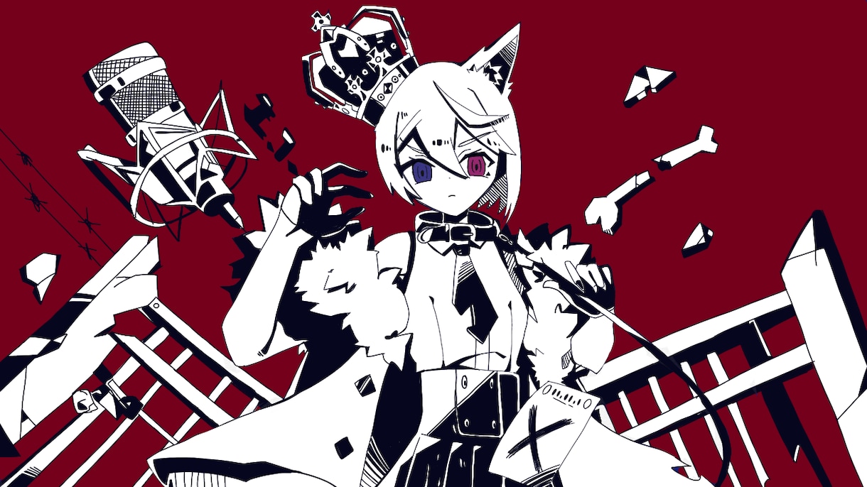 歌ってみたイラスト描きます ポップでカラフル、納期早めで割安❗ イメージ4