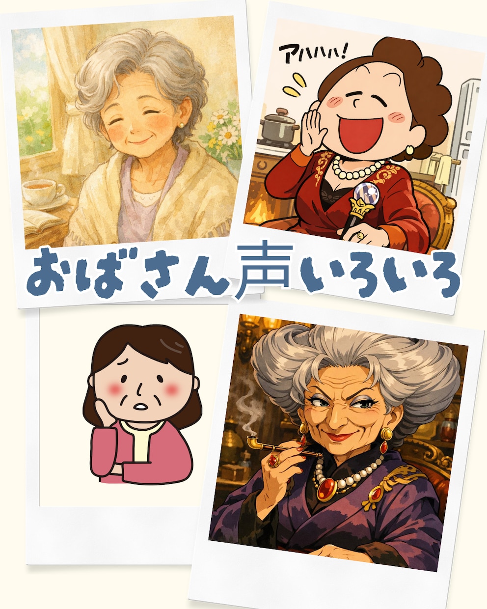 おばさん＆おばあさんの声あります やさしい／意地悪なおばさん、おばあさんの声アリ〼 イメージ1