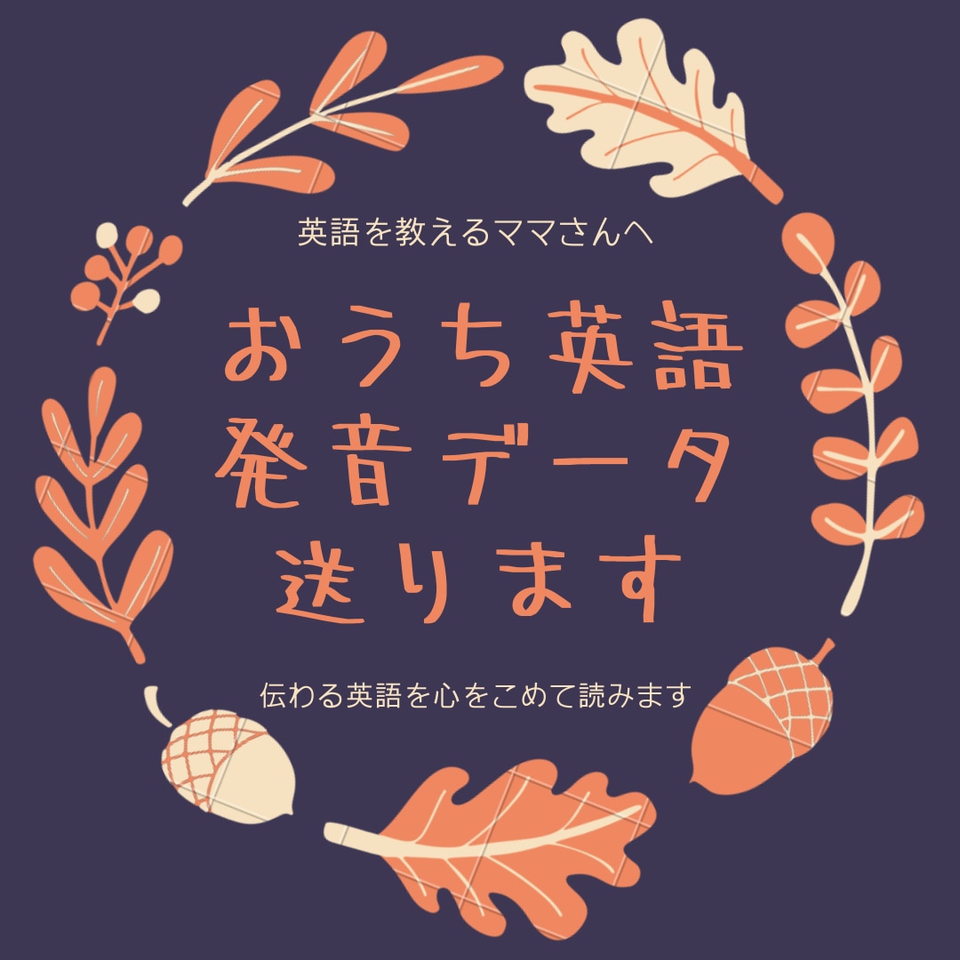 当日納品　おうち英語フレーズの音声データ送ります ＊ご希望のフレーズの英訳&録音データを作成します＊ イメージ1