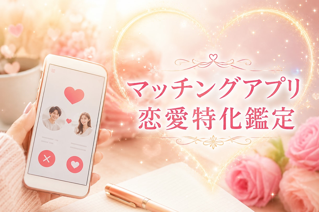 マッチングアプリ恋愛特化鑑定します 【占い × 現実的アドバイス】の特別鑑定 イメージ1