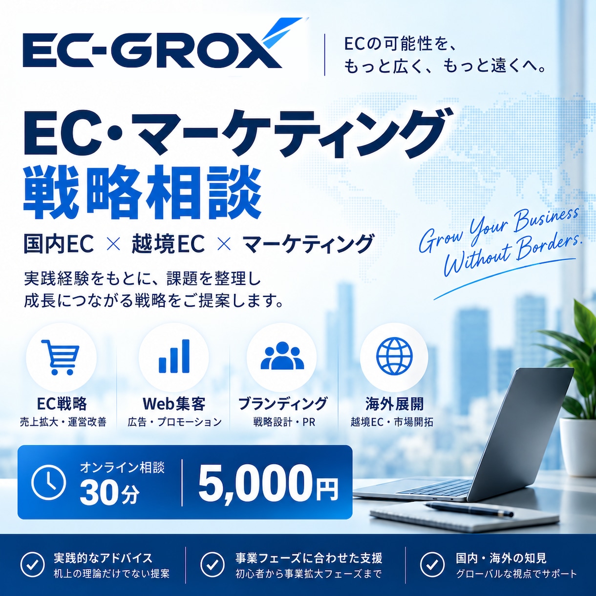 EC・マーケティングの課題を整理し戦略を提案します 国内・越境ECの実務経験をもとに成長戦略を提案します イメージ1