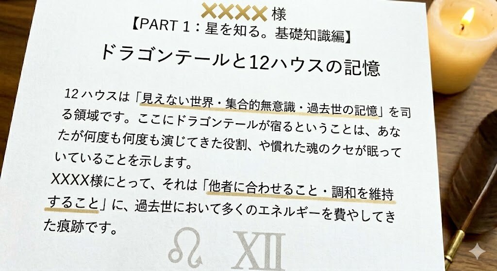 約1万文字の鑑定書・過去生から今後の運勢を綴ります 全天体とアスペクトを網羅・魂のルーツを解き明かす物語 イメージ2