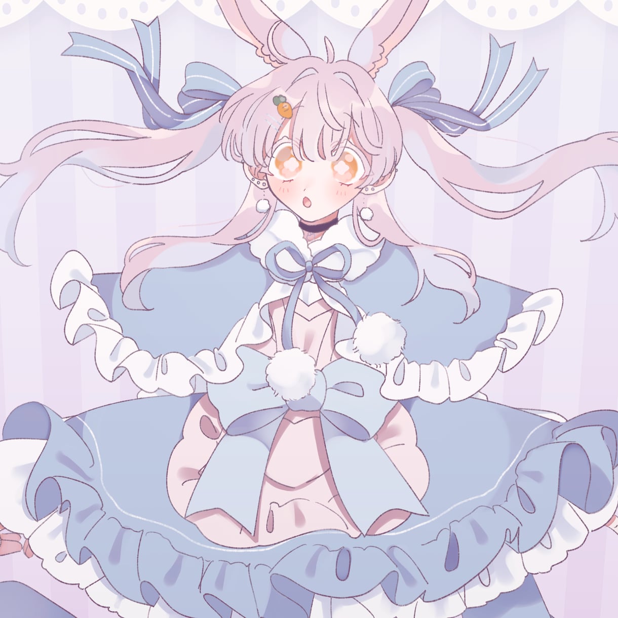 かわいい・ふわふわな雰囲気のイラスト作成します 歌ってみた用、Vtuberの方にオススメ！ イメージ7