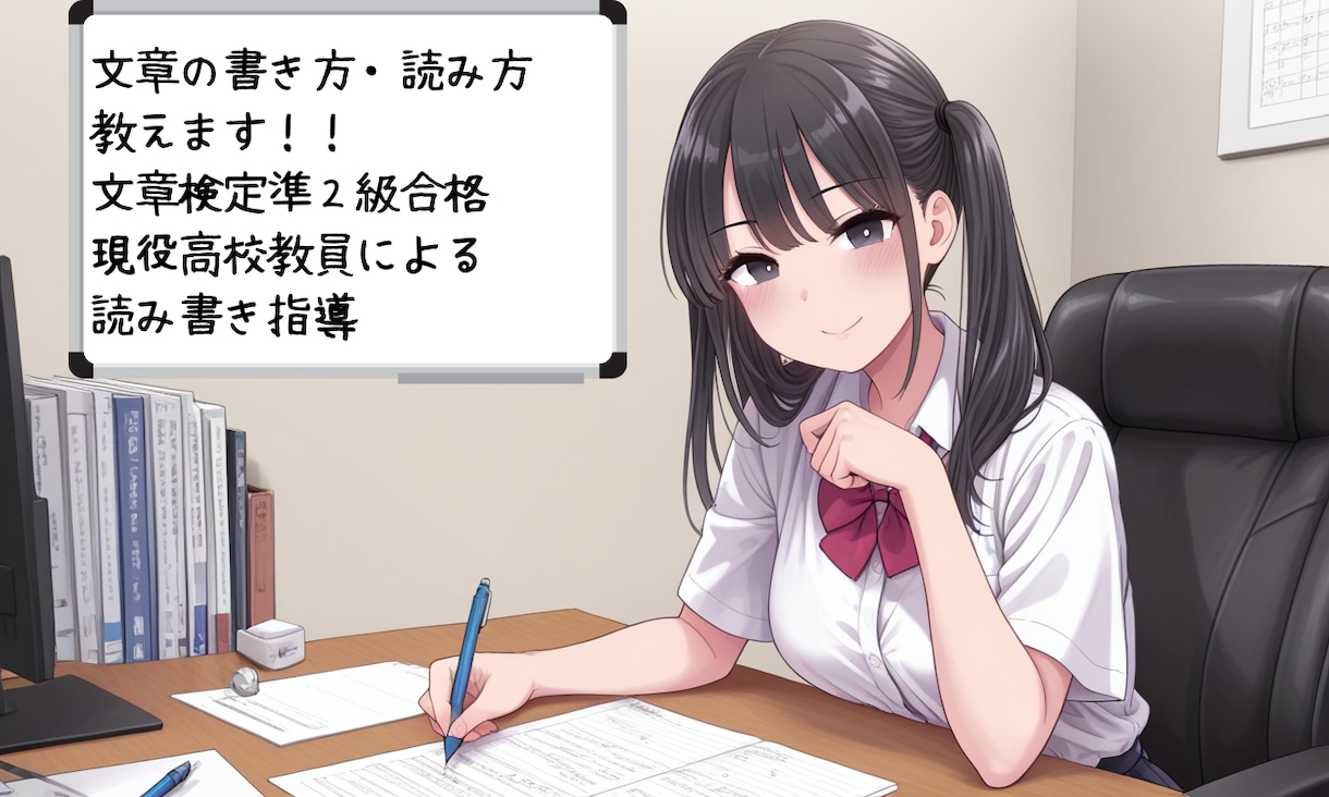 文章の読み方・書き方教えます 文章読解・作成能力検定準2級合格の現役高校教員による文章指導 イメージ1