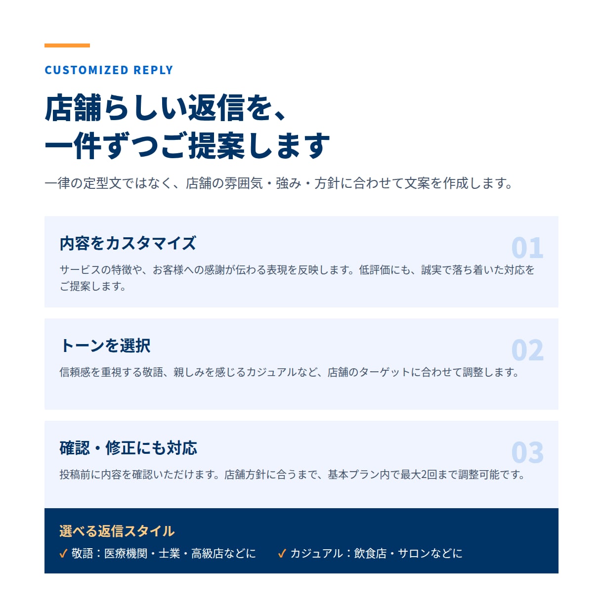 20件対応！Google口コミ返信を代行いたします MEO対策で最大限の効果をするために口コミを放置しない！ イメージ3