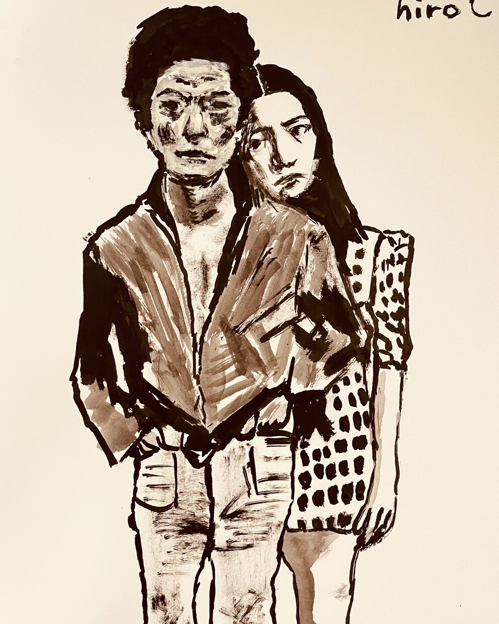 モディリアーニ風の洋画タッチで似顔絵描きます sns,オークションサイト等で過去200点近く絵を売りました イメージ5