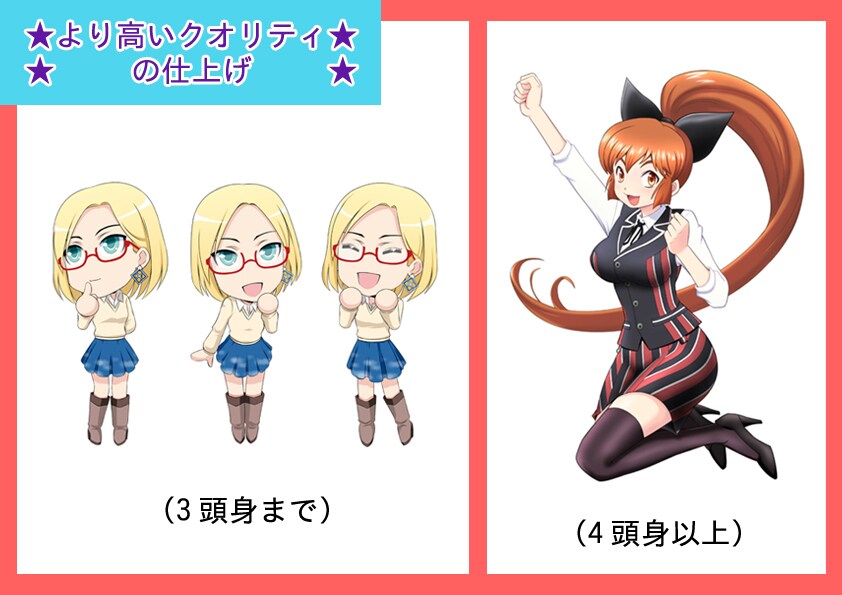 人物のみのイラスト（多少の小物OK）描きます サイト素材やアバター等に！お好みの背景と組み合わせての使用も イメージ3