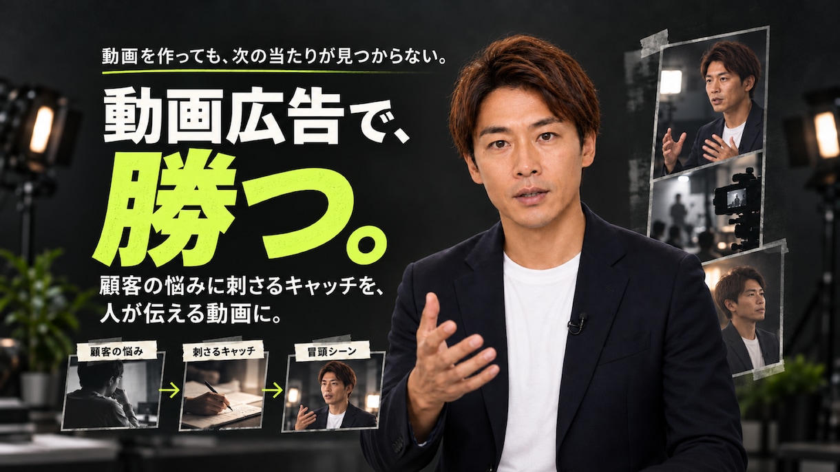 広告運用会社がCVを狙う動画広告を制作します TikTok広告SMBプラチナ代理店が、訴求から設計 イメージ1