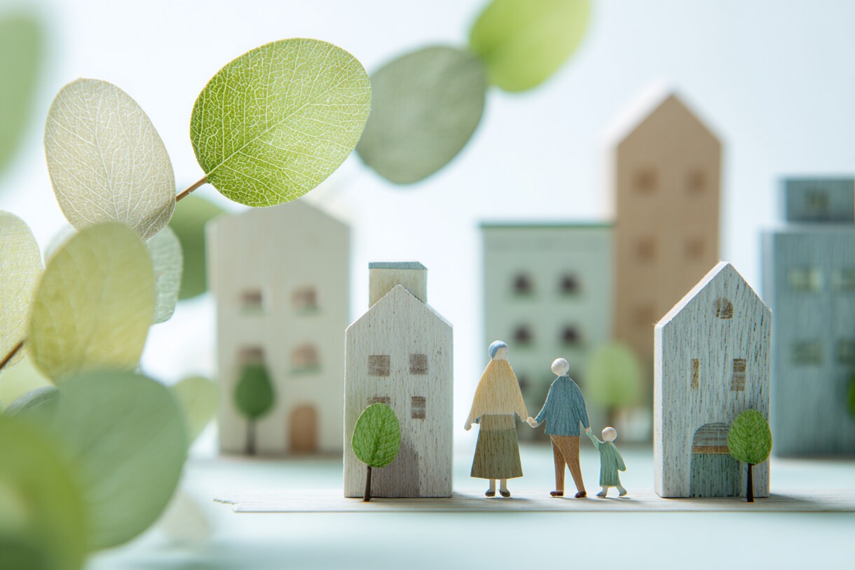 街づくり・住宅・暮らしのイラスト素材をご提供します パンフレットやWebサイト制作などの利用に最適です。 イメージ8