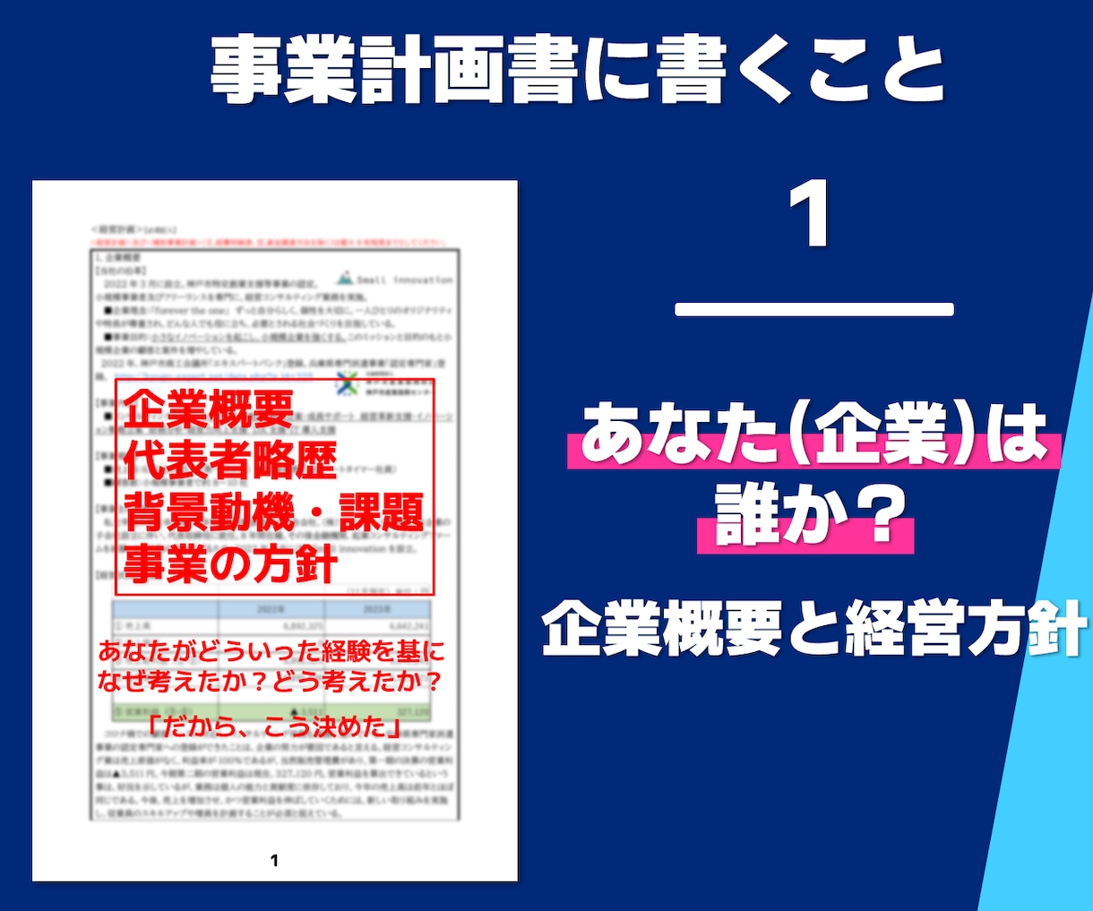 提出ちょっと待った！事業計画書仕上げチェックします 作成経験130件以上の専門家が内容をチェックし改善します！ イメージ3
