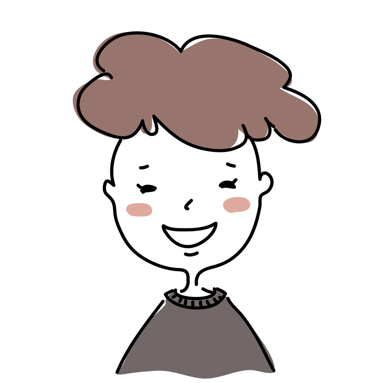 SNSのアイコン用、ゆるかわなイラストを描きます あなたの似顔絵イラストを、ゆるくかわいく描きます！ イメージ4