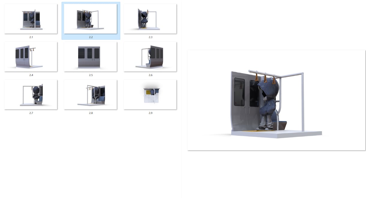 3Dプリンタ用STLデータのキャラクターを作ります 3Dキャラクターデザイン、モデリング、obj、fbx、stl イメージ2